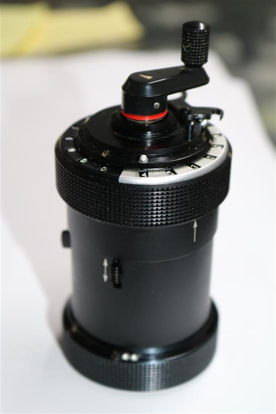 A Curta Type 1 calculator